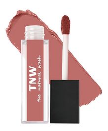 TNW The Natural Wash Matte Velvet Longstay Liquid Lipstick Mini with Macadamia Oil and Argan Oil 08 Peachy Nude - 1.2 ml