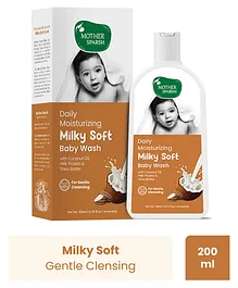Mother Sparsh Daily Moisturizing Milky Soft Baby Wash - 200 ml