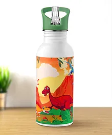 Dinosaur Theme Stainless Steel Colour Changing Magic Bottle - 600 ml