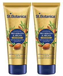 St Botanica Pro Keratin & Argan Oil Smooth Therapy Shampoo Pack of 2 - 50 ml each