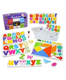 Butterflyfields Magnetic Alphabets & Numbers Shapes Toys - Multicolour