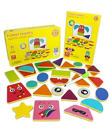 Butterflyfields Floor Magnetic Shape Puzzle Toys - 27 Pieces