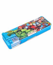 Marvel Avengers  Dual Sided Pencil Box -Blue