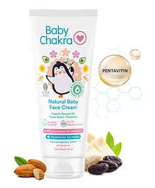 BabyChakra Baby Face Cream with Colloidal Oatmeal & Almond Oil Super Absorbent Baby Cream for Deep Moisturization (60g)
