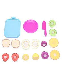 IToys Play Fruit Set with Knife and Tray- Colour May Vary