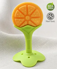 Kritiu Fruit Shaped Silicone Stand Teether - Yellow