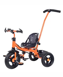 Dash Star Maxx Star Kids Tricycle with Parental Handle - Orange