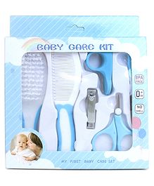 FANTASY INDIA Portable Baby Care Grooming Kit Pack of 6 - Blue