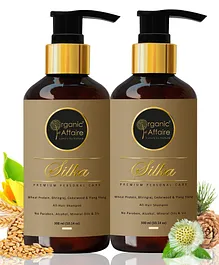 Organic Affaire Pack of 2 Silka Bhringraj & Wheat Protein Shampoo - 600 ml
