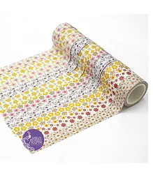 AsianHobby Crafts Wrapping Paper Printed Design Tapes Flower Print - Multicolour