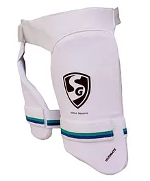 SG PU Ultimate Thigh Guard Youth Right Side - White