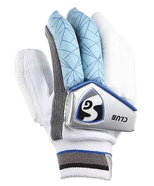 SG Club Right Hand Batting Gloves Youth - White