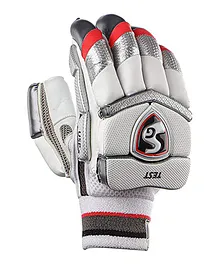 SG Test RH Leather Batting Gloves - White