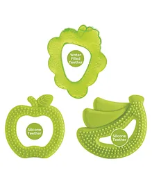 Bee Baby Fruit Shape Soft Silicone & Water Filled Teethers - Green