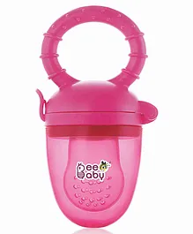 BeeBaby Fruttino Silicone Food & Fruit Nibbler Soft - Pink