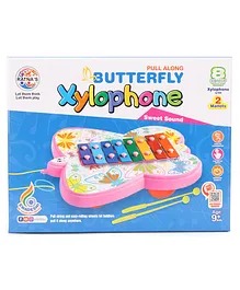 Ratnas Xylophone Butterfly Shape - Pink Multicolor