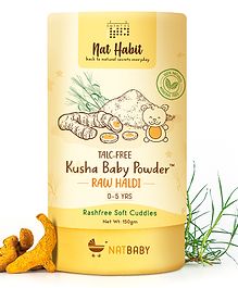 Nat Habit  Kusha Baby Powder Raw Haldi - 150 g