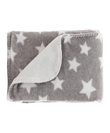 Awejoy Ultra Soft Baby Blanket with Star Print  Grey & White