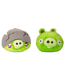 Angry Birds Soft Toys Pack Of 2 Green- 20 cm
