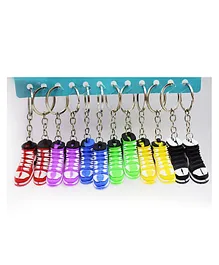 Asera Shoes Shape Design Keychains for Kids Pack of 12 - Multicolour