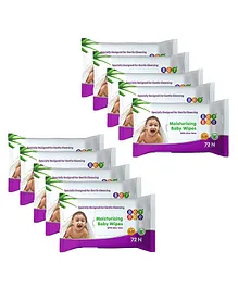 BeyBee Moisturizing Wipes for Baby Pack of 10 - 72 Wipes each