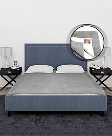 BeyBee Waterproof Quick Dry Sheet for Baby Double Bed Size - Grey