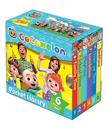 Cocomelon Pocket Library Board Books Set of 6 - English