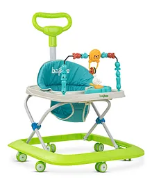 Baybee Nexus Baby Walker for Kids with Parental Push Handle & Musical Toy Bar - Light Green
