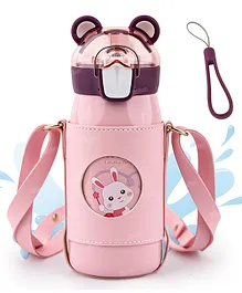 Fiddlerz Stainless Steel Water Bottle for Kids SS316 Pink - 530 ml