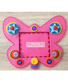 Kalacaree Butterfly Design Magnetic Photo Frame - Pink