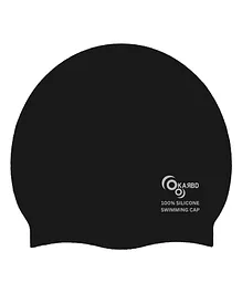 KARBD Silicone Universal Size Swimming Cap - Black