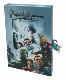 KARBD Allies C Super Hero Alliance Attack Secret Lock Diary  - 94 Pages