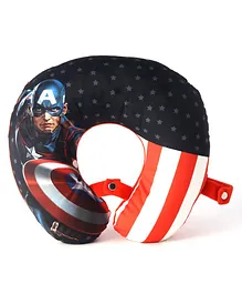 Marvel by SATCAP INDIA Marvel Captain America Print Travel Neck Support Pillow- Multicolour