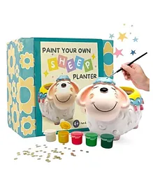 Craftopedia Paint Your Own Sheep Planter Activity Kit - Multicolour