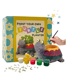 Craftopedia  Paint Your Own Turtle Planter- Assorted color