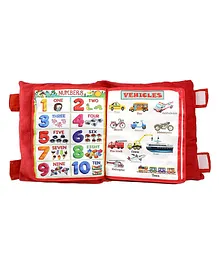 Mihar Essentials Creation Kids Learning Book Pillow - Red