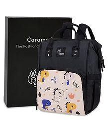 R for Rabbit Caramello Dino Diaper Bag- Beige