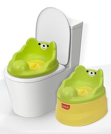 LuvLap 2-in-1 Potty Training Seat for 1+ Year Child, Detachable Potty Bowl, Suitable for Boys & Girls (Green & Yellow)