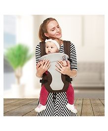 r for rabbit new cuddle snuggle 3 way comfortable baby carrier  brown & grey