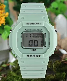 Fantasy World Sports Digital Square Dial Watch - Green