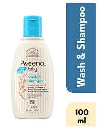 Aveeno Baby Daily Moisture Wash and Shampoo 100ml