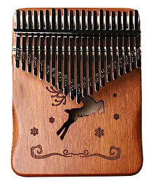 SYGA Thumb Piano Kalimba 21 Tone Keys Finger Musical Instrument Dream Deer  with Protective Case - Brown