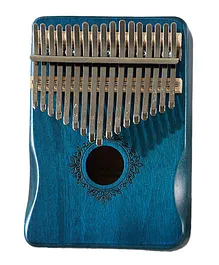 SYGA Thumb Piano Kalimba 17 Tone Keys Finger Musical Instrument Retro Butterfly Flower  - Sapphire Blue