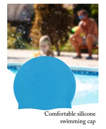 PASSION PETALS Silicone Swimming Cap - LightBlue