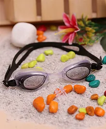 Passion Petals Goggles Anti fog Swimming Glasses - Black