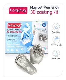 Babyhug Magical Memories 3D Casting Kit - Metallic Silver