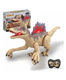 Kidology Walking and Roaring Remote Control Dinosaur Toy - light brown