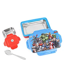 Marvel Avengers Rolex Insulated Steel Lunch Box - Blue & Red