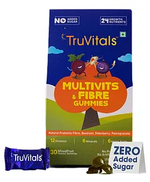 TruVitals New Multi-Vitamin & Fiber Gummie - 130 g