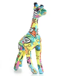 Wild Republic Message Planet Giraffe Pop Multicolour- Height 42 cm